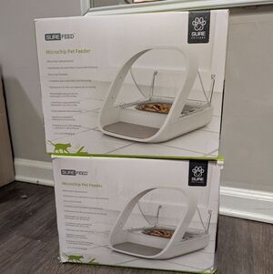 Microchip Pet Feeder - White